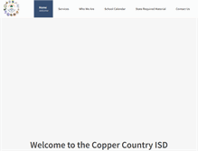 Tablet Screenshot of copperisd.org